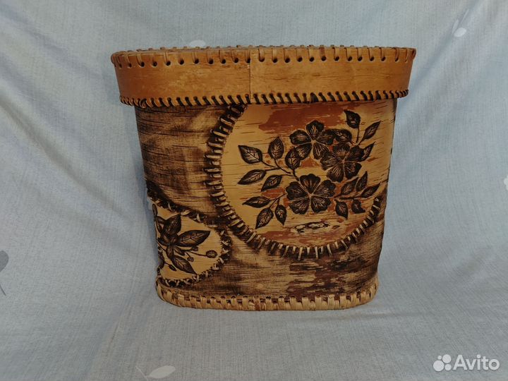 Туес из бересты овальный