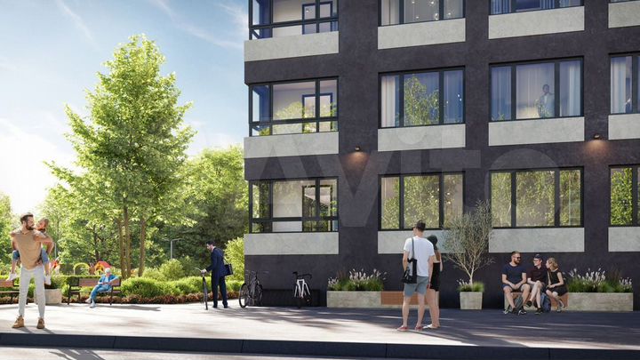 2-к. квартира, 55,4 м², 1/25 эт.