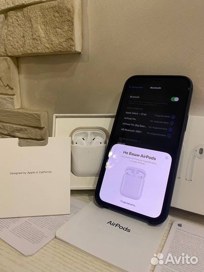 Airpods 2 premium (чехол+ доставка)