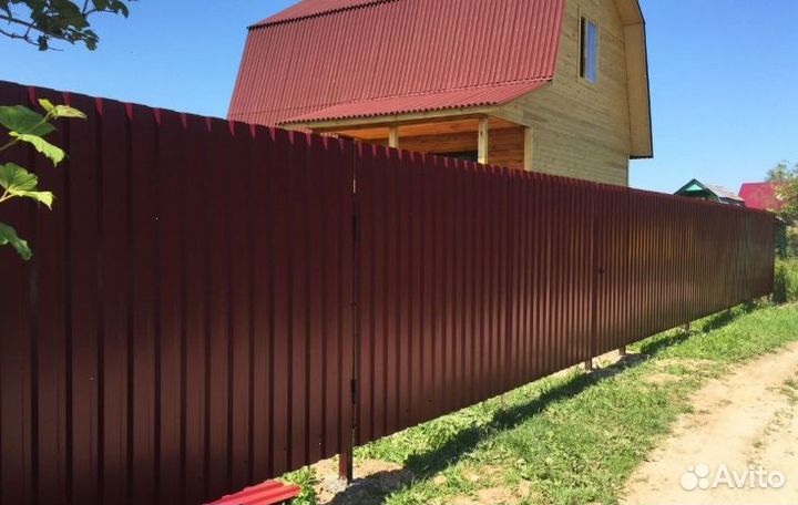 Забор металлический профессионально под ключ