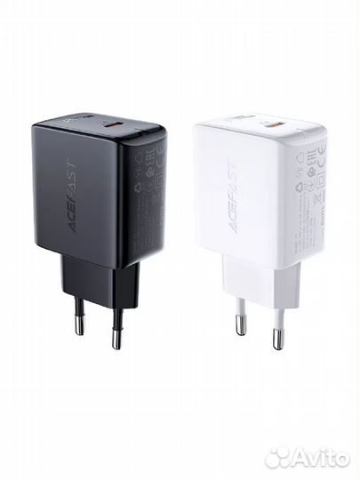 Сзу acefast A1 PD20W черный single USB-C charger