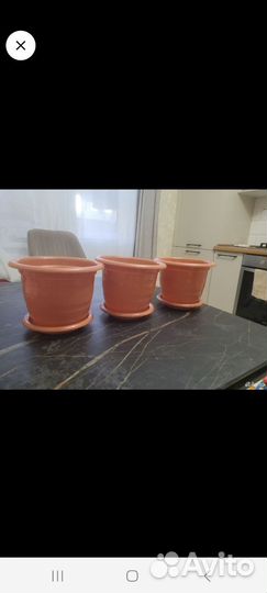 Горшок для цветов 2л с поддоном