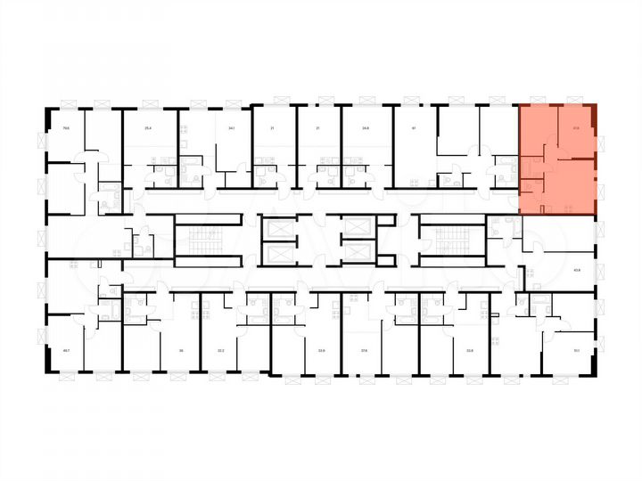 2-к. квартира, 47,8 м², 11/24 эт.