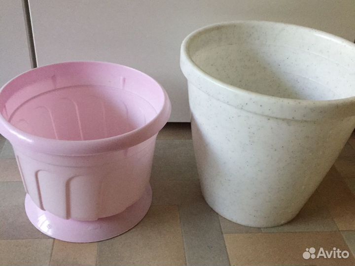 Колеус, юкка, горшки цветочные