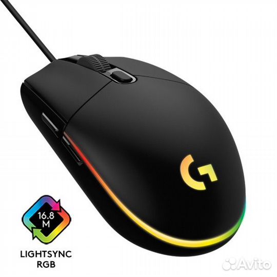 Новая игровая мышь Logitech G102 LightSync Black