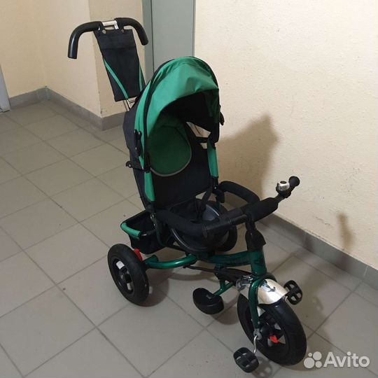Детский трехколесный велосипед коляска
