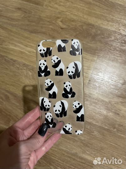 Чехол на iPhone 6. Панды. Брак