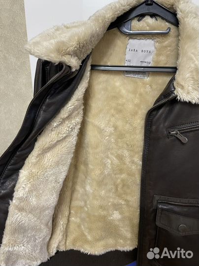 Кожаная куртка детская Zara