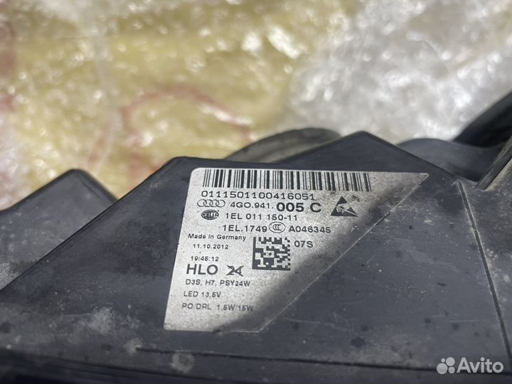 Фара audi a6 c7