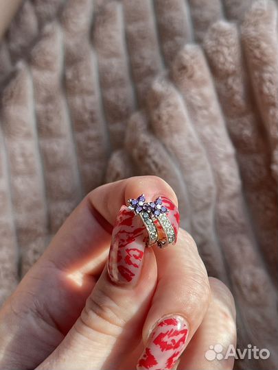 Серебряное серьги