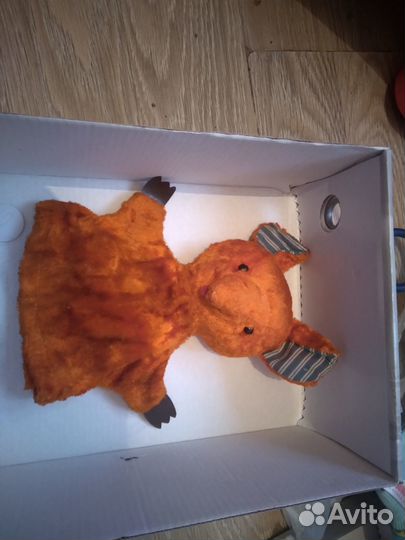 Игрушка на руку мышка СССР плюш