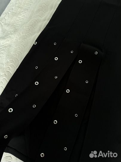 Юбка миди и джемпер бежевый