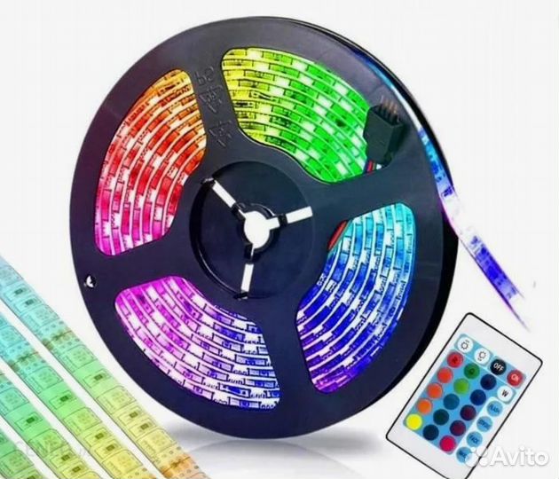 Светодиодная лента rgb LED подсветка, многоцветная