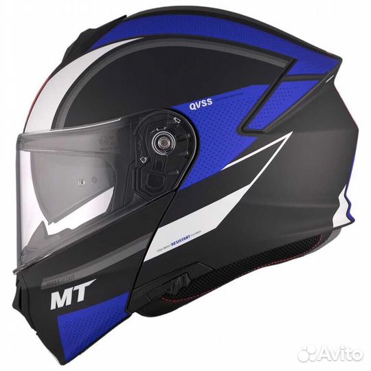 MT Helmets Genesis SV Cave modular helmet Синий