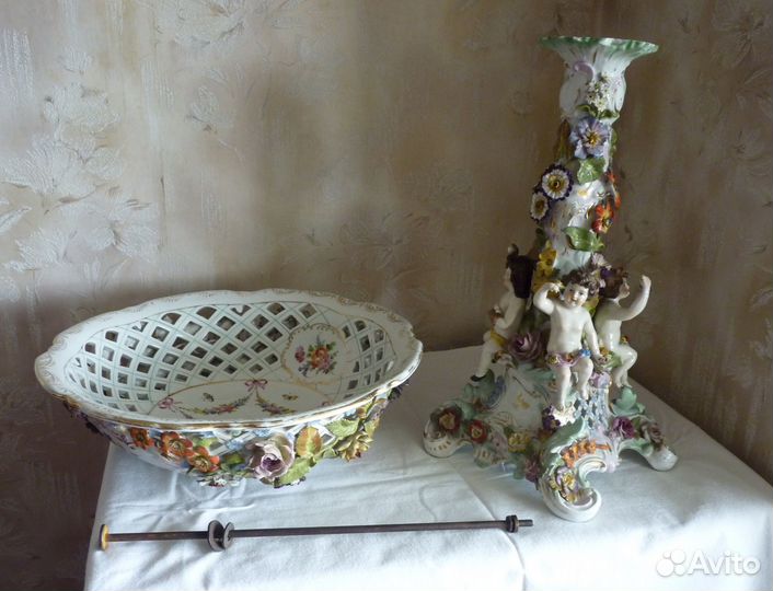 Антиквариат. Фруктовница. Дрезден. 1902-1926 г