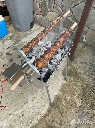 Мангал с электроприводом