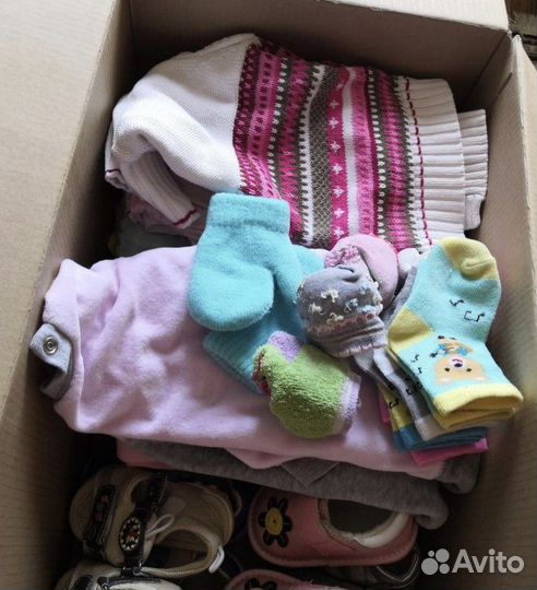 Детские вещи коробка
