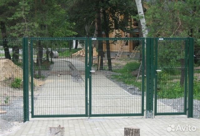 Сетка сварная забор 3д