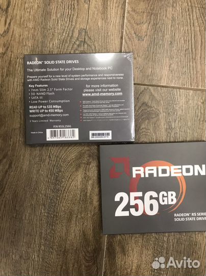 SSD AMD диск radeon 256gb