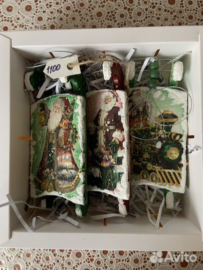 Новогодние игрушки ручной работы.Дерево