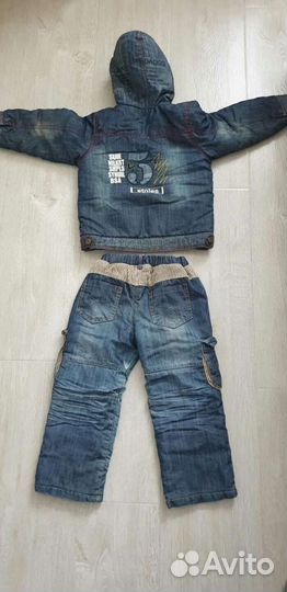Костюм джинсовый утепленный 110