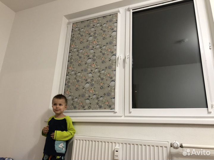 Рулонные жалюзи на створку