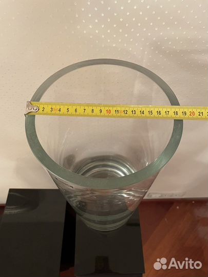 Ваза стеклянная большая высокая для цветов