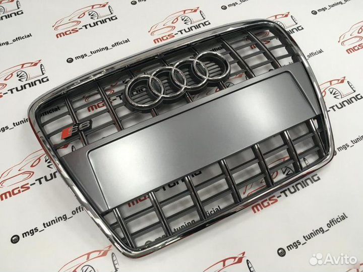 Решетка на Audi A6 в стиле S6 04-11 гг. дизайн 4