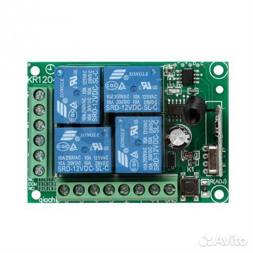 Радио модуль управления 4 канальным реле на 433мгц