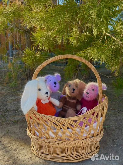 Вязаный заяц, Зайка, вязание на заказ. доставка