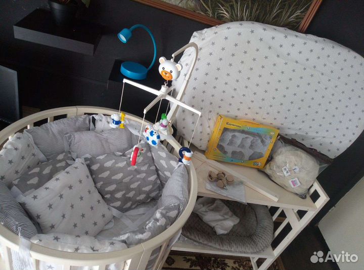 Кровать круг/овал с матрасами