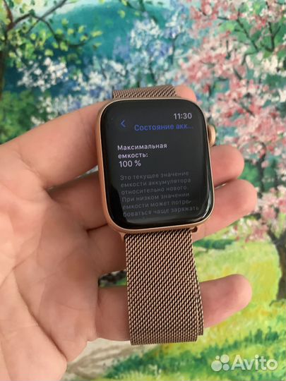 Apple watch se 44mm акб 100