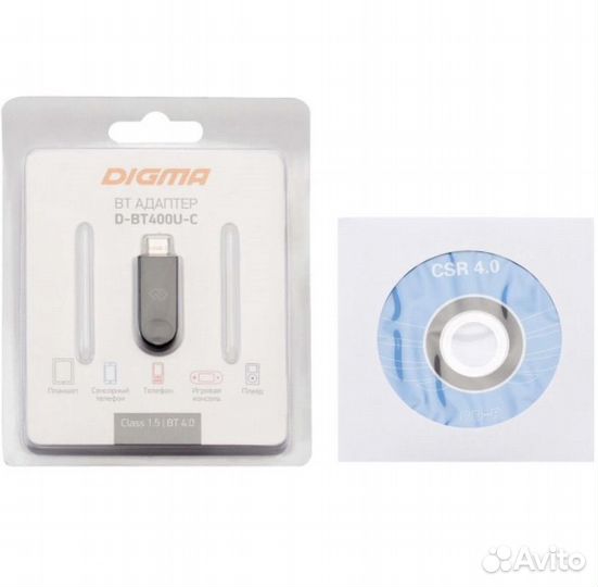 Новый Bluetooth адаптер Digma D-BT400U-C