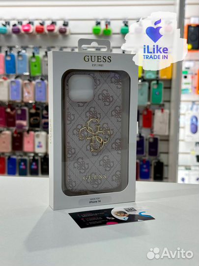 Чехол Guess для iPhone 14 Pink (8781)