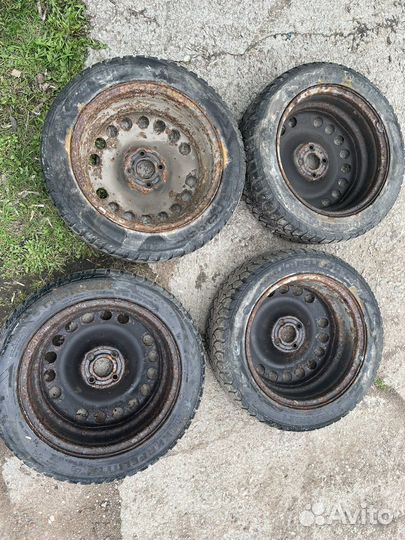 Штамповки r16 4*100 + резина зимняя