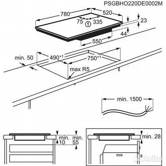 Варочная поверхность electrolux EIV85453