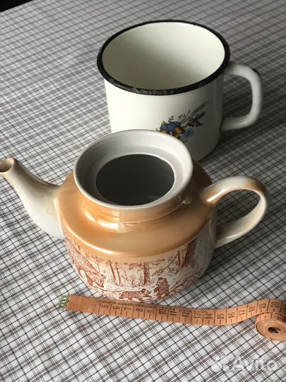 Большой заварочный фарфоровый чайник