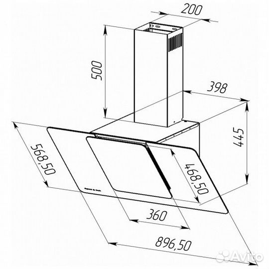 Вытяжка Zigmund & Shtain K 150.9 W