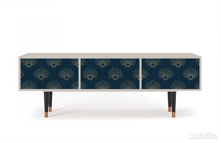 Тв-тумба T4 - Сатин - Blue Lotus