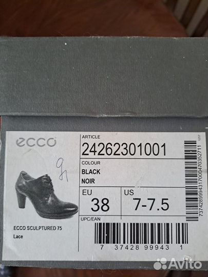 Туфли ecco ботильоны