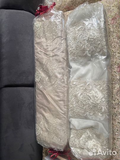 Комплект шторы и тюль новые