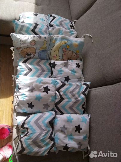 Бортики в детскую кроватку