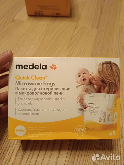 Medela прокладки для груди, пакеты для стерил-ии