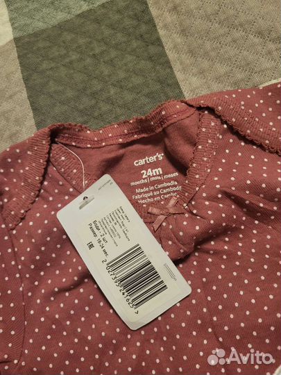 Боди carters для девочки 86 размер