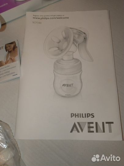 Молокоотсос ручной scf330 philips avent