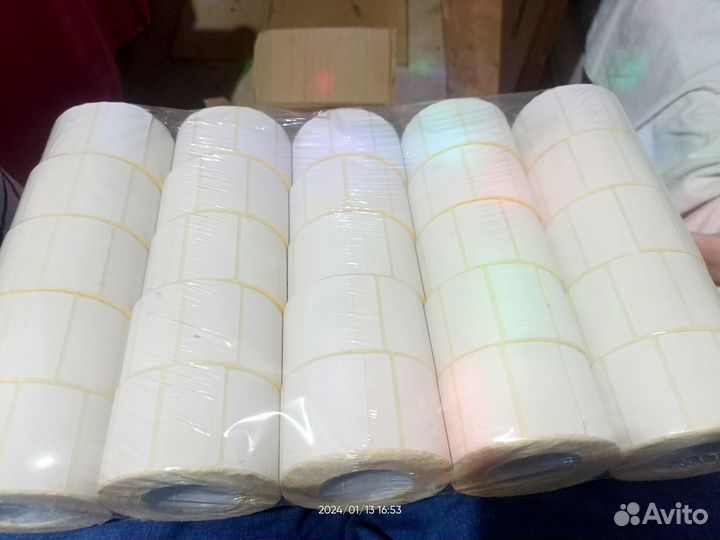 Термоэтикетки 43х25 мм