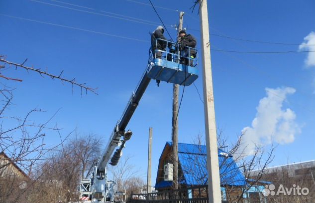 Установка опор лэп