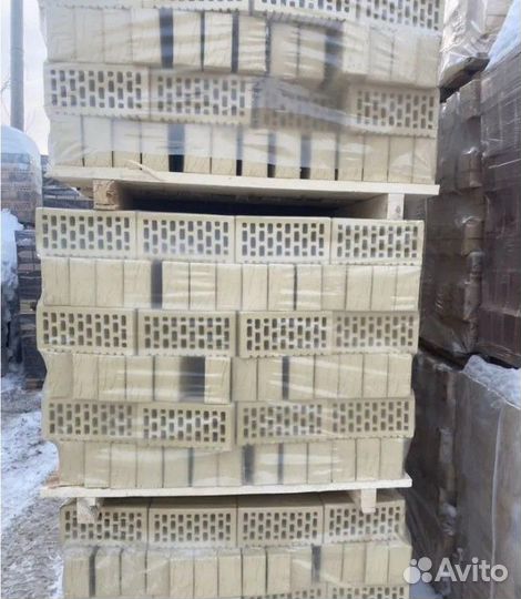 Кирпич лицевой слоновая кость