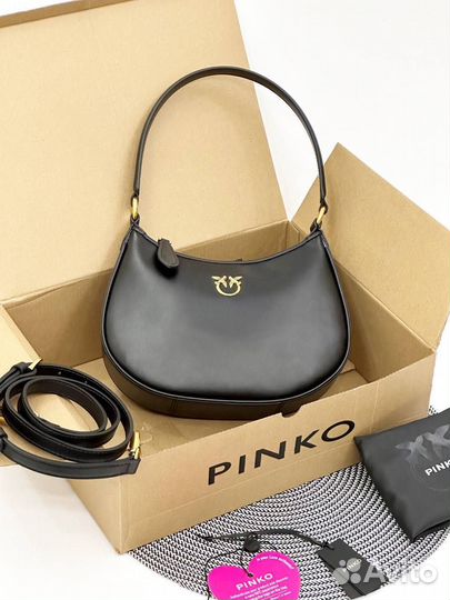 Сумка Pinko hobo натуральная кожа