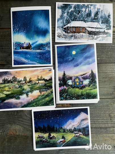 Почтовые авторские открытки Новые сюжеты